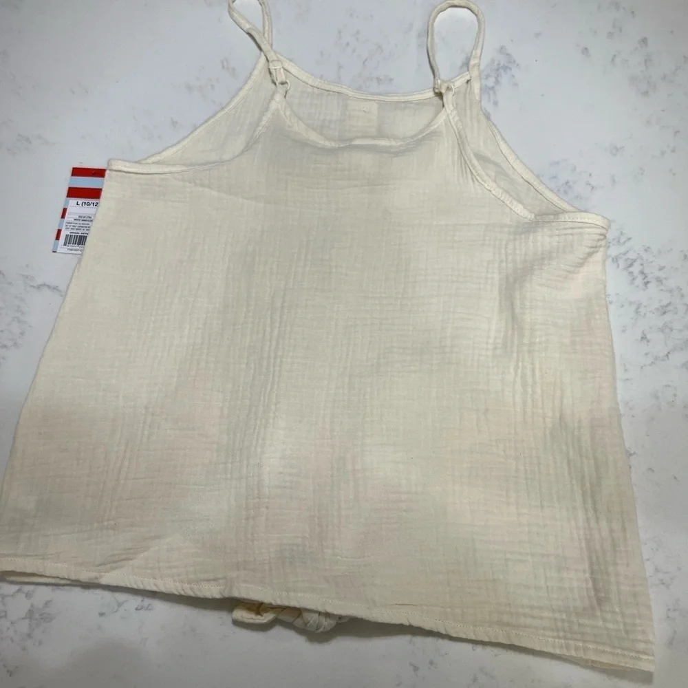 Art Class Cream Sleeveless Tank Top Relaxed Fit